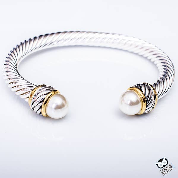 "Yes, Pearl" - Cable Bangle