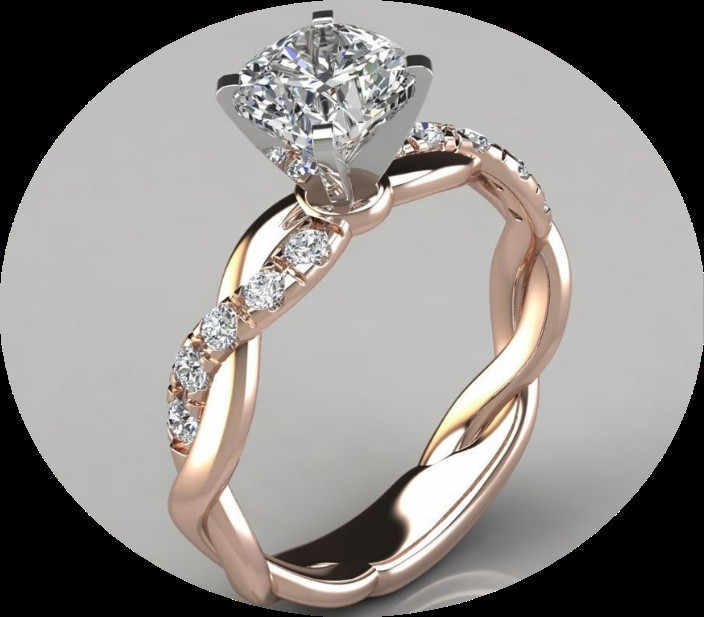 "The Elegant Life" -  Sterling Silver Diamond Ring