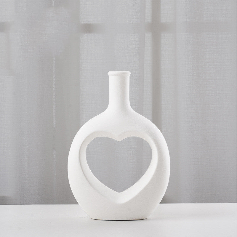 "My Heart Lives" - Ceramic Vase