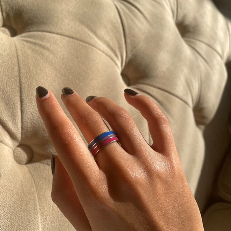 Rainbow Stainless Steel Ring