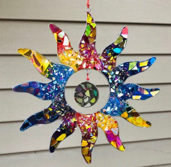 "Rainbow in the Sun" - Handmade Suncatcher