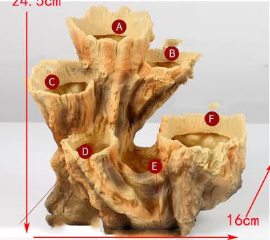 Tree Bark Flower Pots for Garden