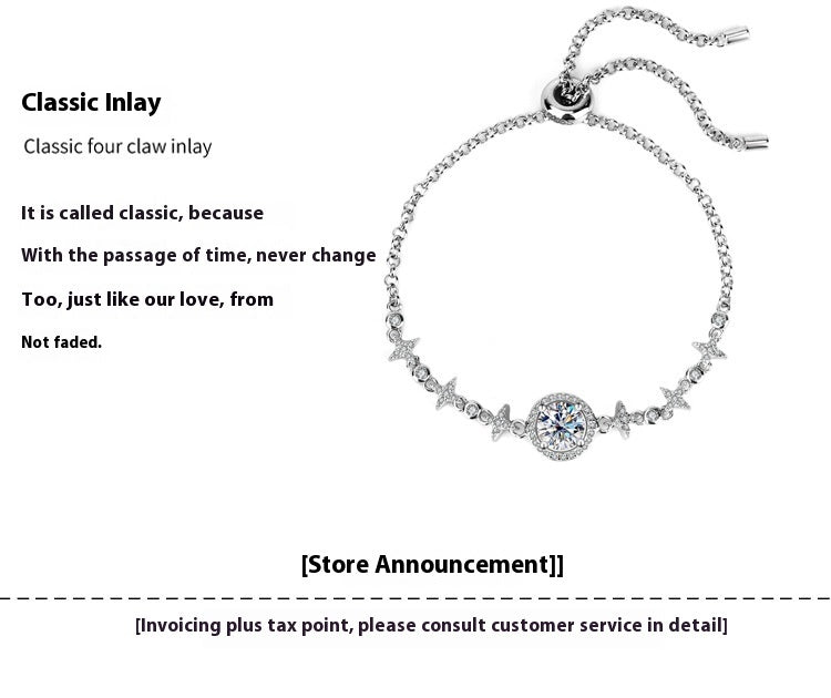 "Solo Star" - Simulated Diamond Bracelet