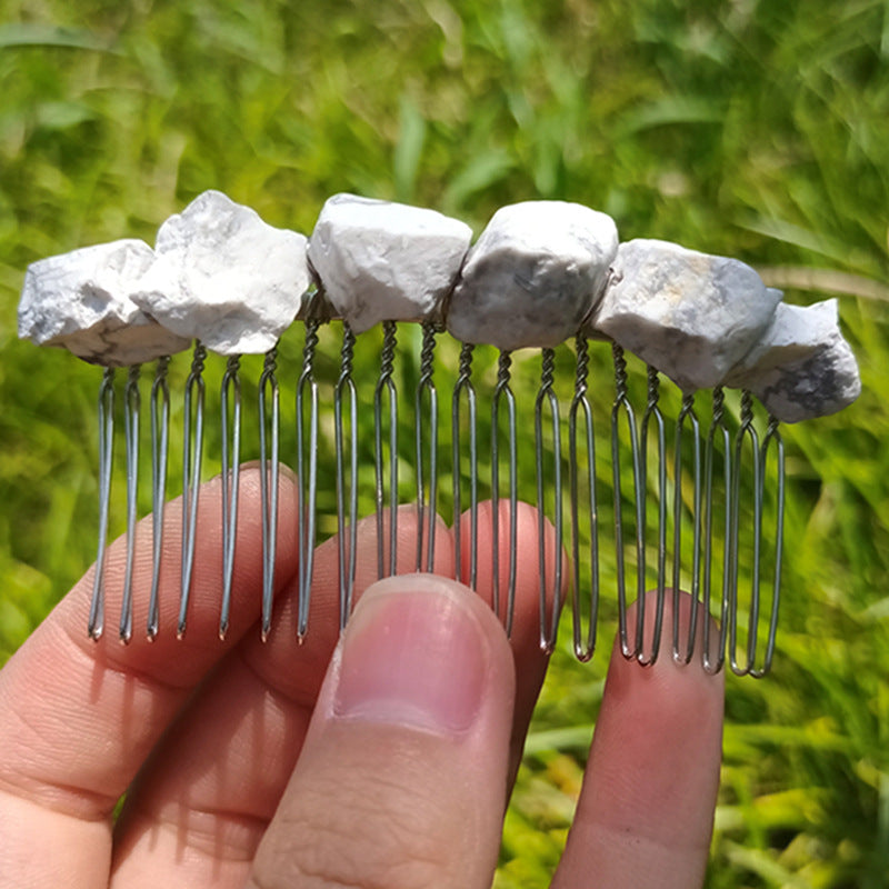 Natural Crystal Haircomb