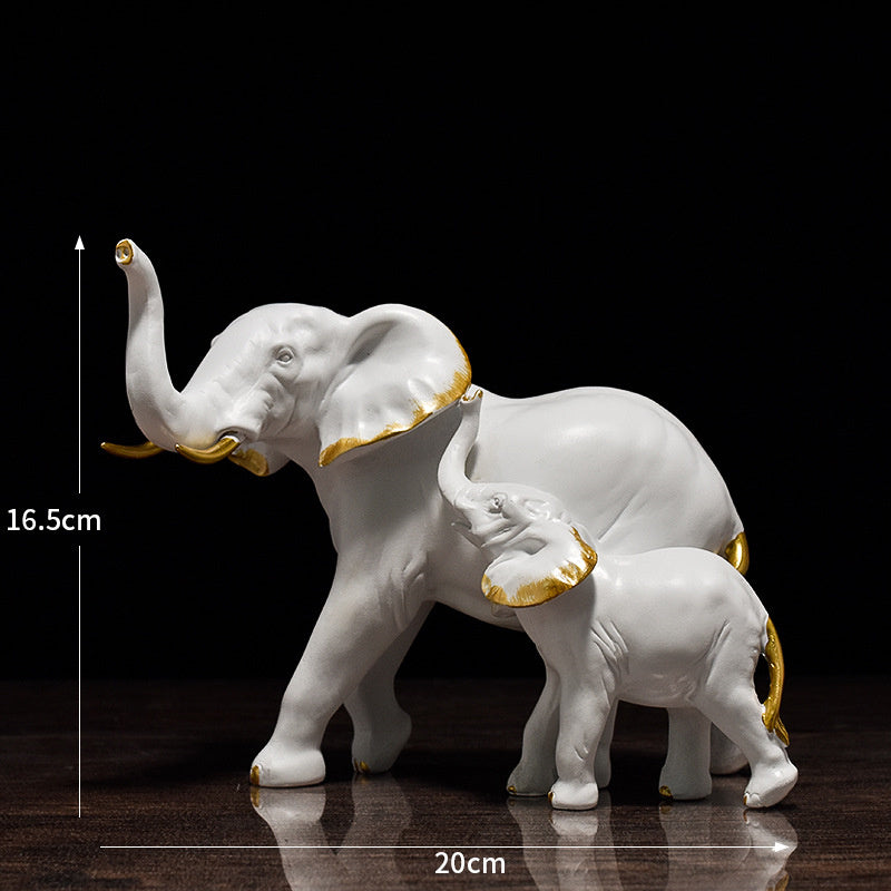 Crafted Elephant Sculptures