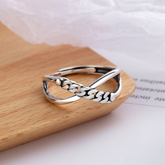 Vintage Pattern Cross Ring