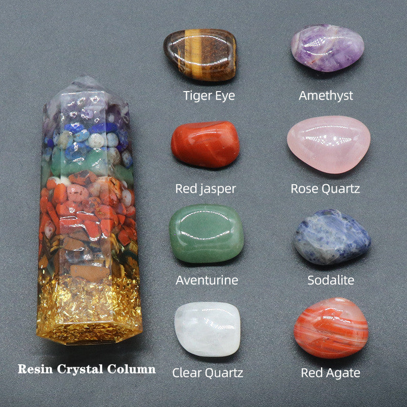 Resin Crystal Stone Gift Set