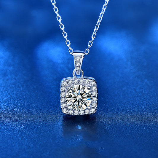 Sterling Silver Moissanite Necklace