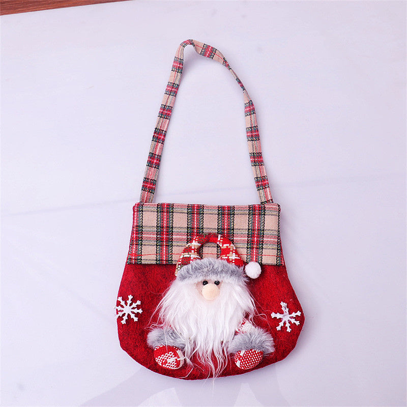 3D Cartoon Christmas Candy Gift Bag - Stocking Stuffer