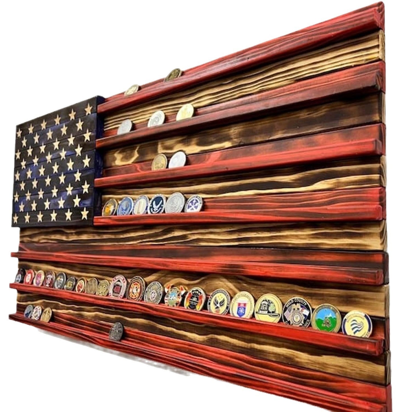 Wooden American Flag Craftwork