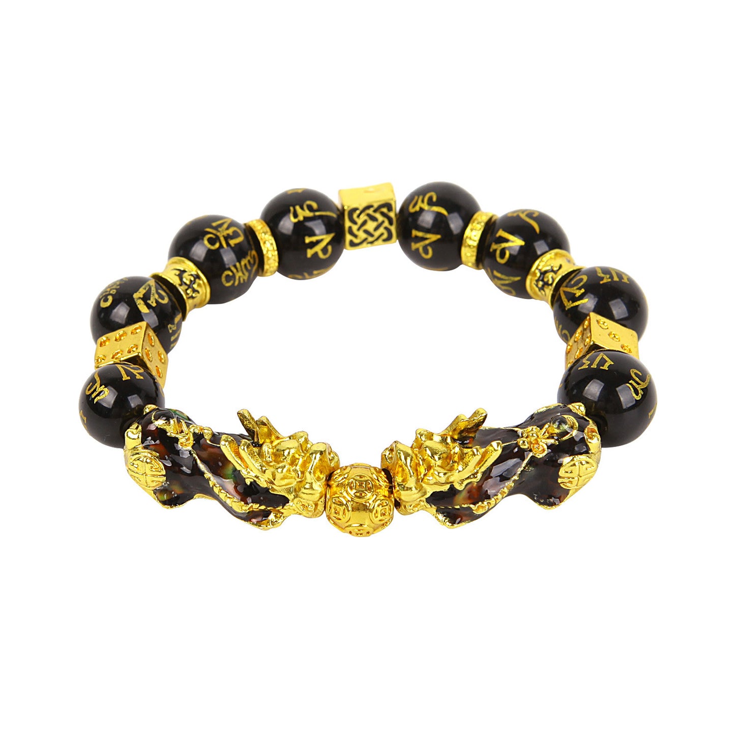 Black Pixiu Obsidian Bracelet