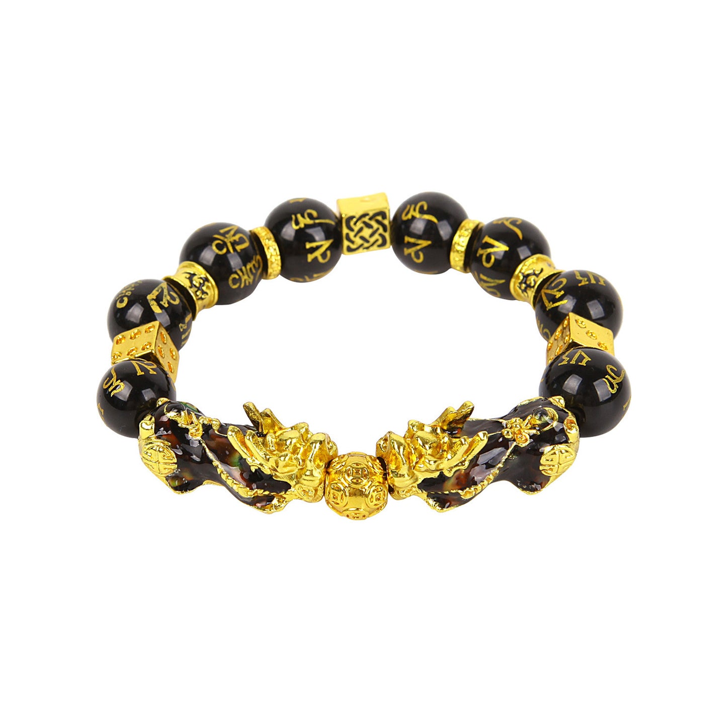 Black Pixiu Obsidian Bracelet