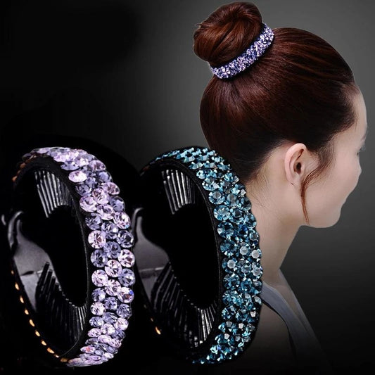 Rhinestone Hair Claw Ponytail Holder