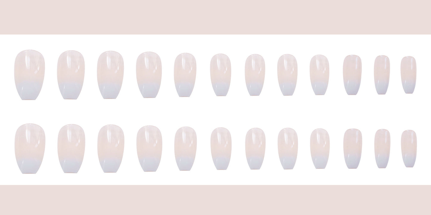 Ballet White Tip False Nails