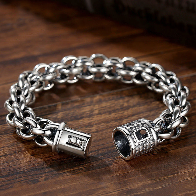 Copper Cross Chain Bracelet