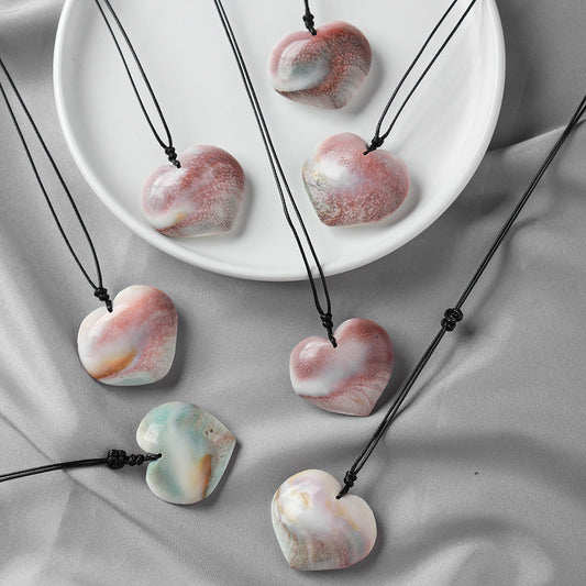 Natural Crystal Stone Pendant Necklace