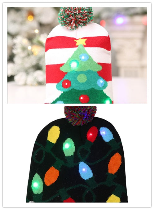 Ugly LED Light Knitted Christmas Hats