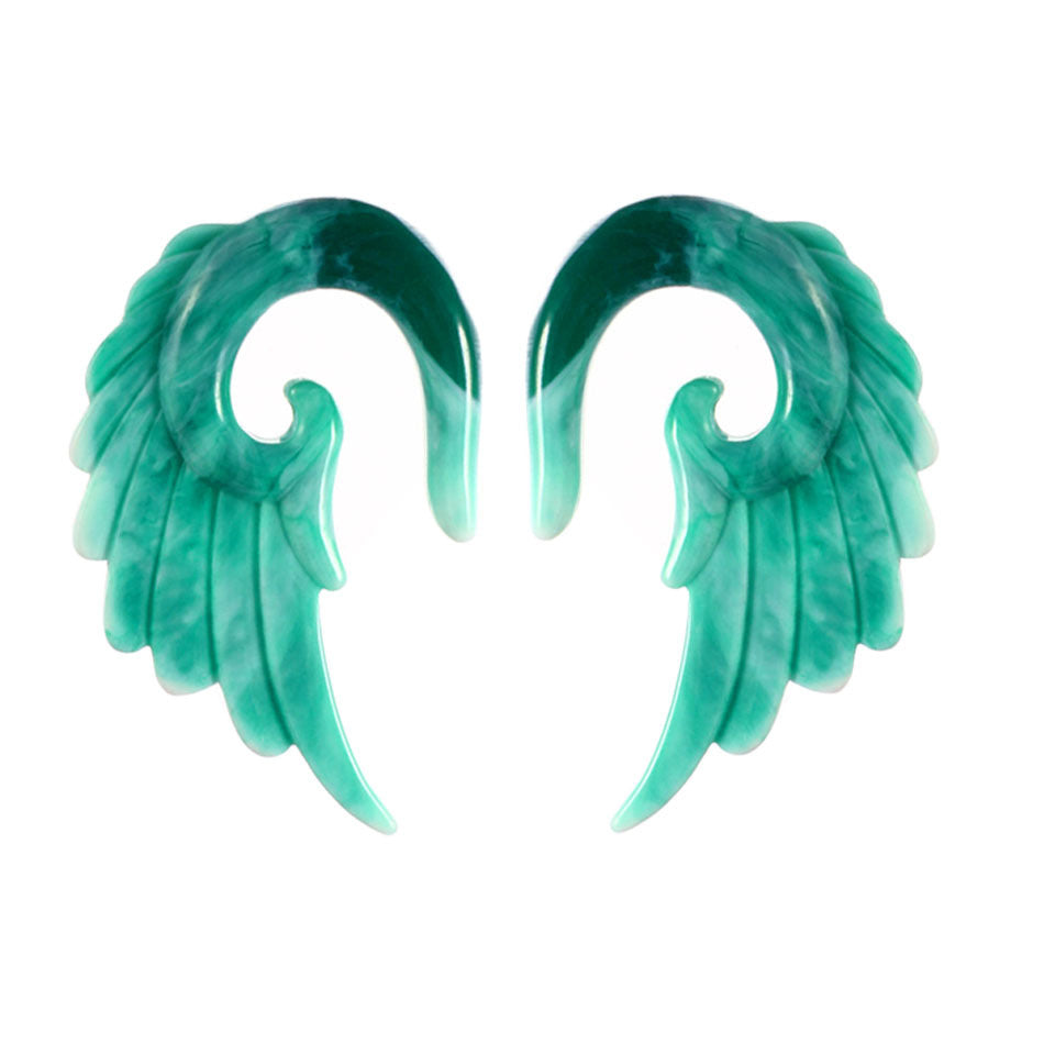 Acrylic Angel Wing Earrings