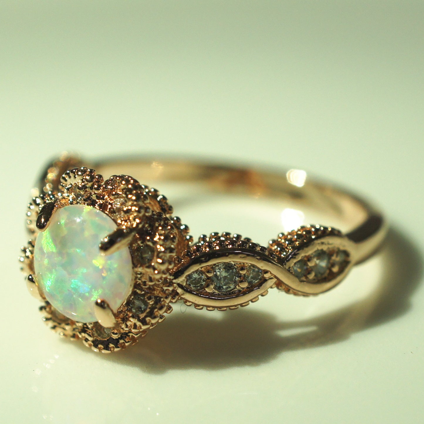 Vintage Gold Opal Ring