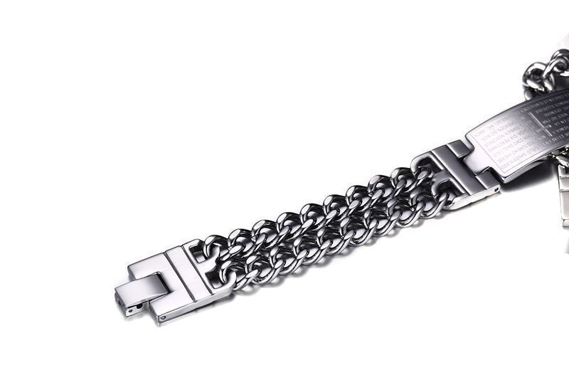 Bible Scripture Titanium Steel Bracelet