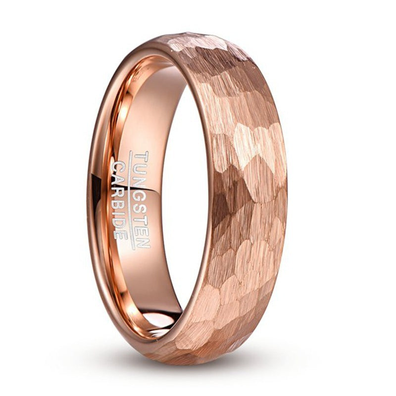 Carved Tungsten Steel Ring