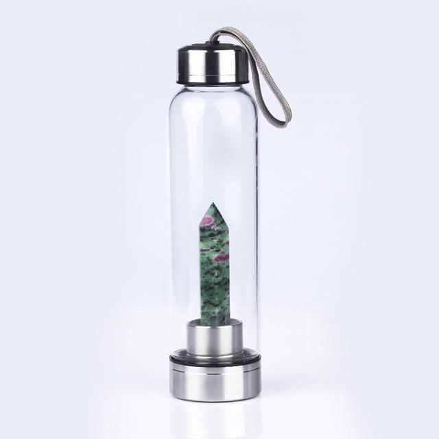 "Natural Crystal Pillar Energy" - Glass Tumbler