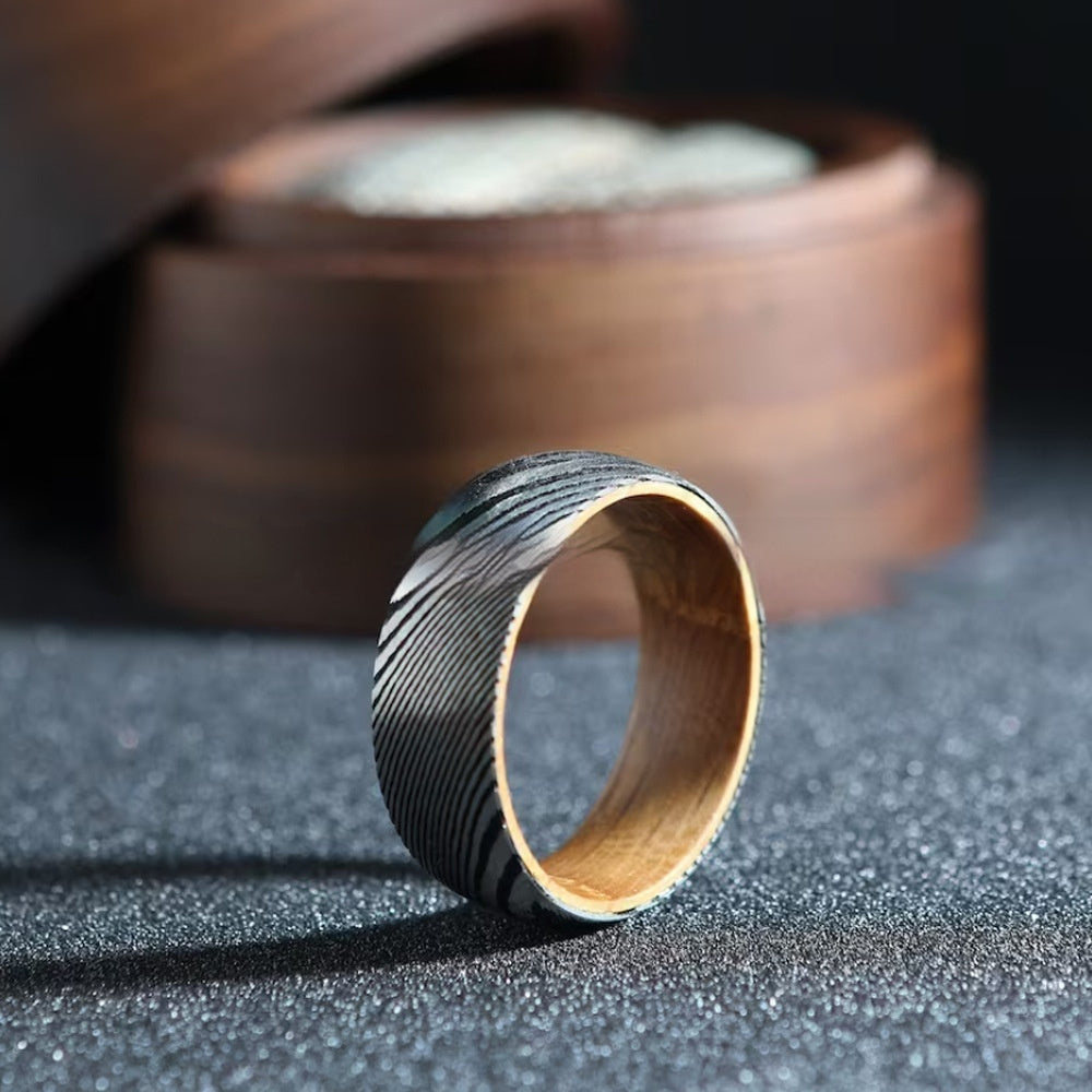 Striped Barrel Wood Inner Ring