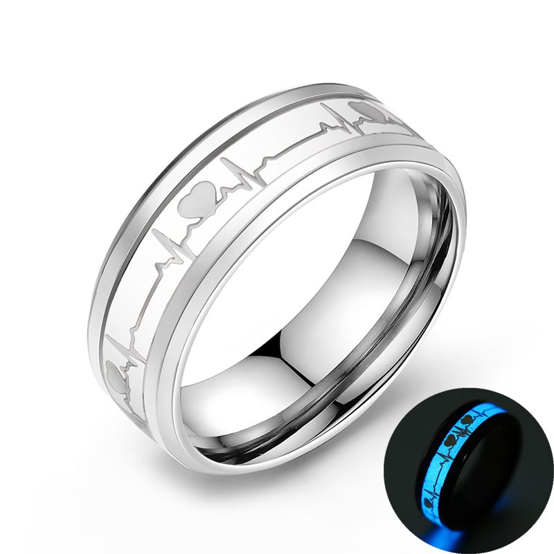 ECG Carbon Fiber Ring for Couples