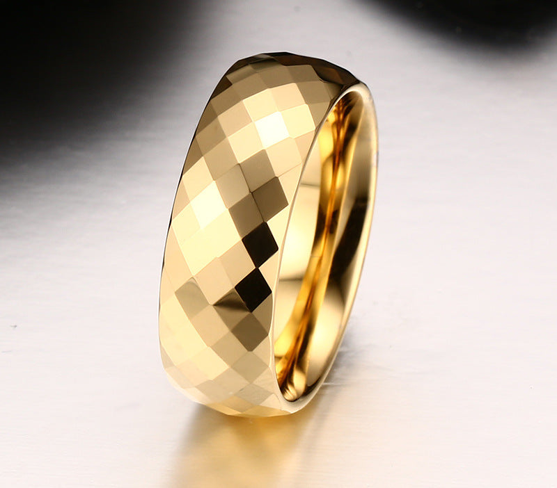Gold Tungsten Steel Ring
