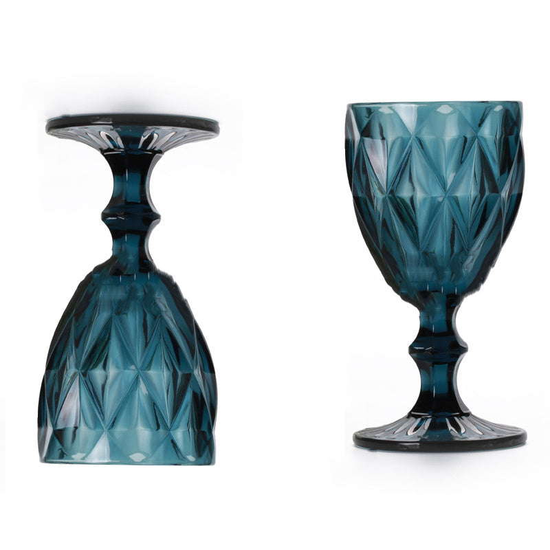 "Vintage Toast " - Vintage Embossed Petal Glass