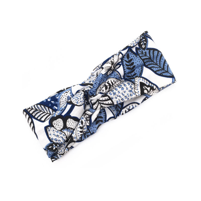 Floral Cross Headband