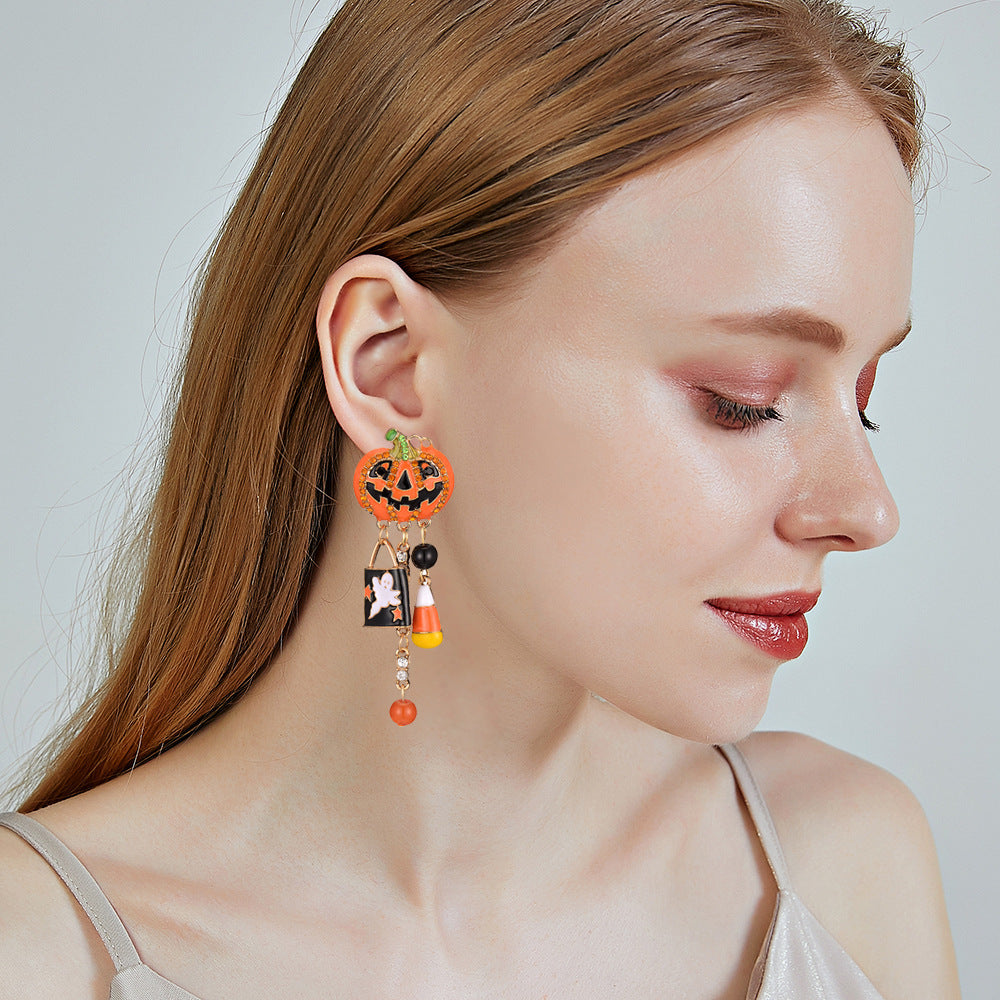 Exaggerated Pumpkin Earrings