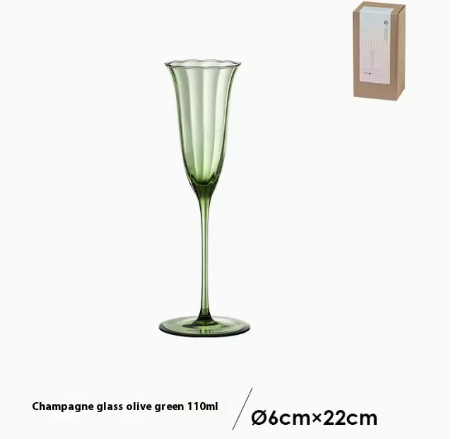 "Mean Green" - Vintage Wine Glass Goblet