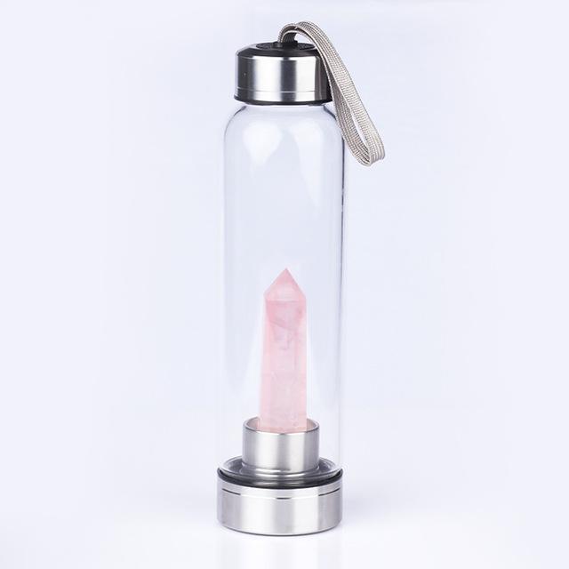 "Natural Crystal Pillar Energy" - Glass Tumbler