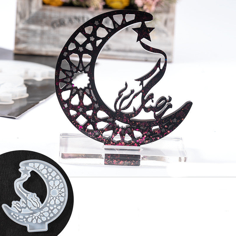 DIY Crystal Epoxy Moon Mold