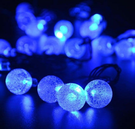 Solar Crystal LED String Lights - Waterproof
