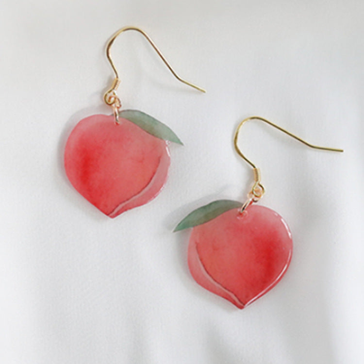 "Peachy Queen" - Acrylic Earrings