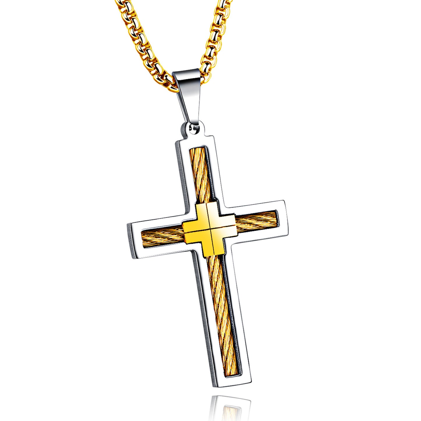 Stainless Steel Cross Necklace