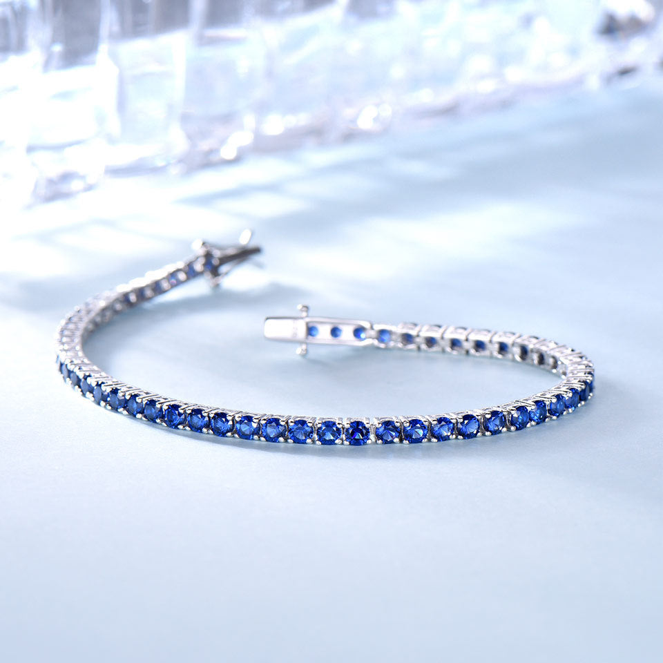 "The Blues" - Sapphire Tennis Bracelet