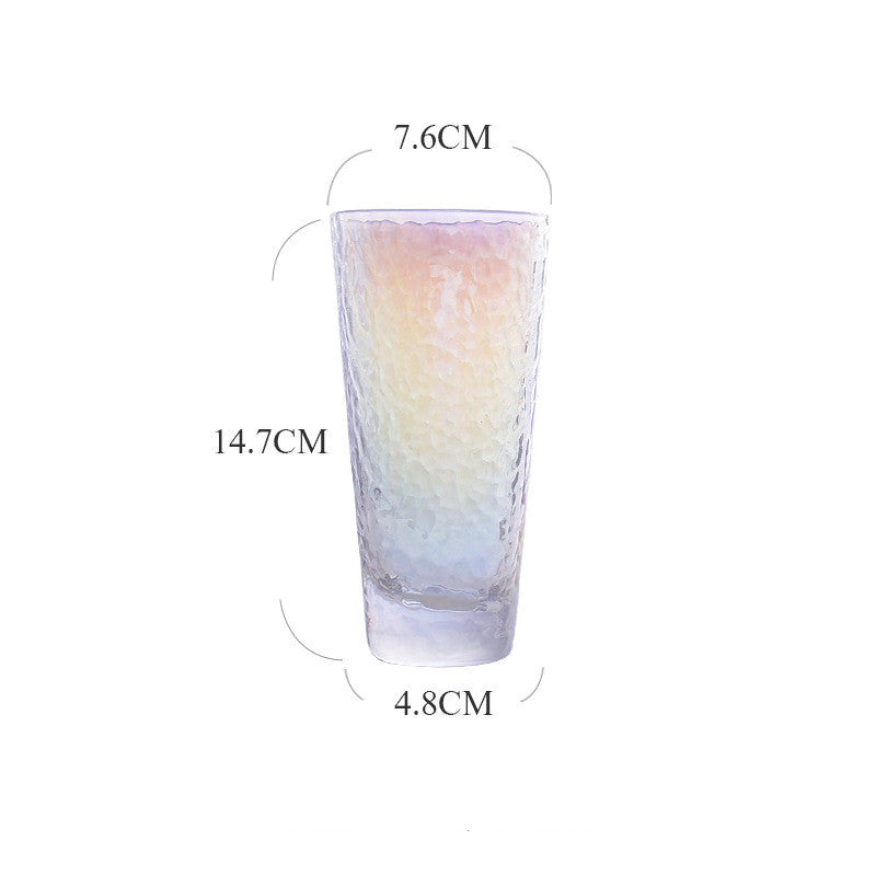 "Cheers" - Iridescent Glass Cups