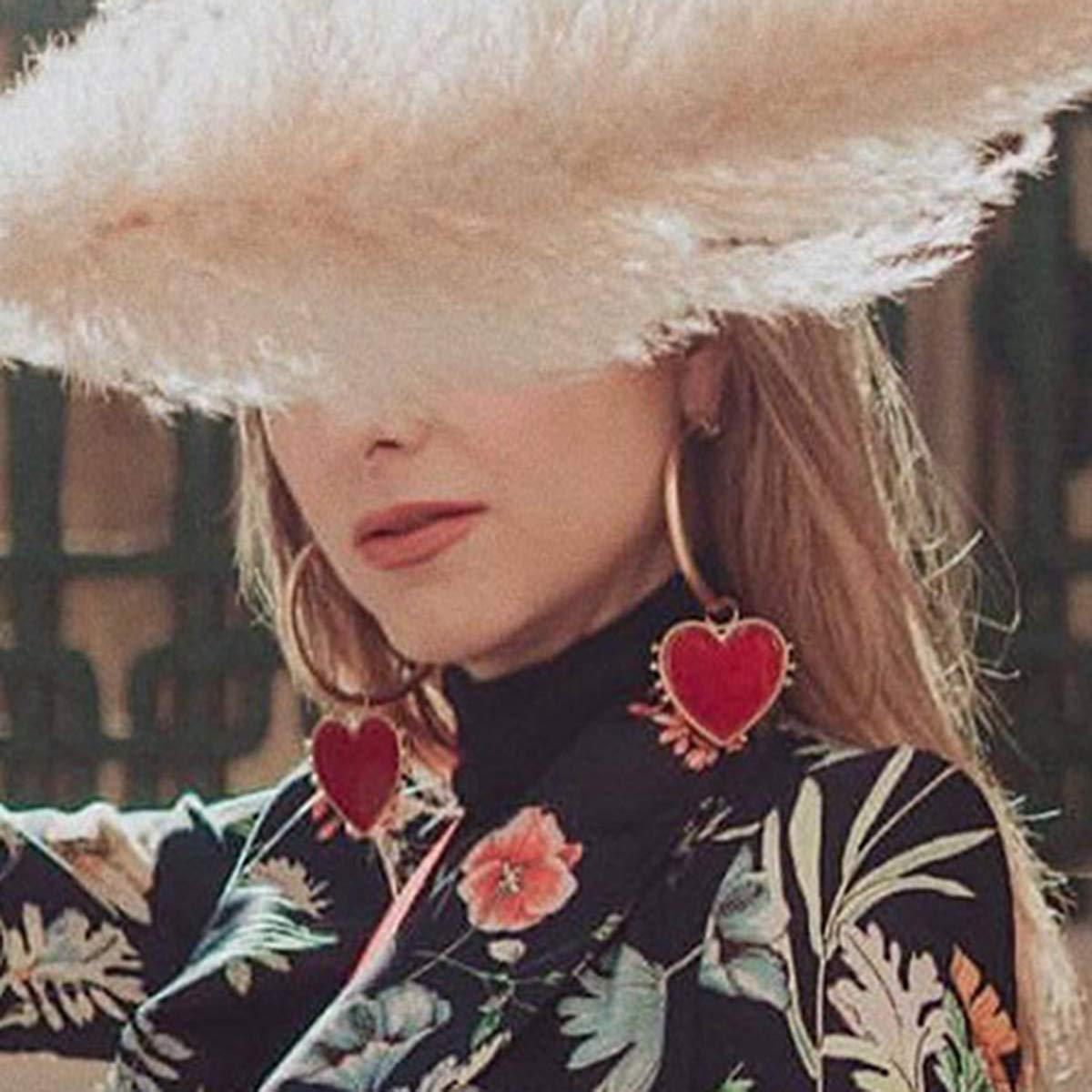 "Heart on My Sleeve" - Gold Hoop Earrings