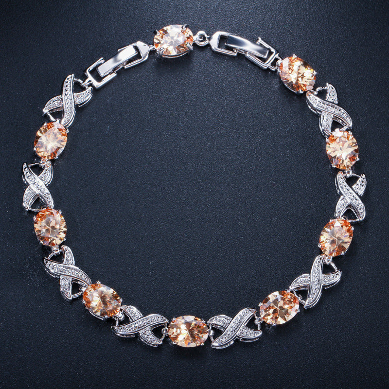 "Hugs and Kisses" - Zircon Bracelet