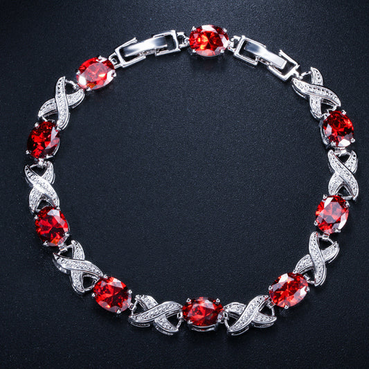 "Hugs and Kisses" - Zircon Bracelet