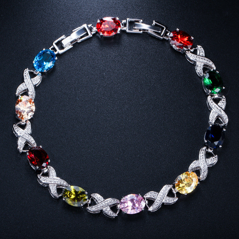 "Hugs and Kisses" - Zircon Bracelet