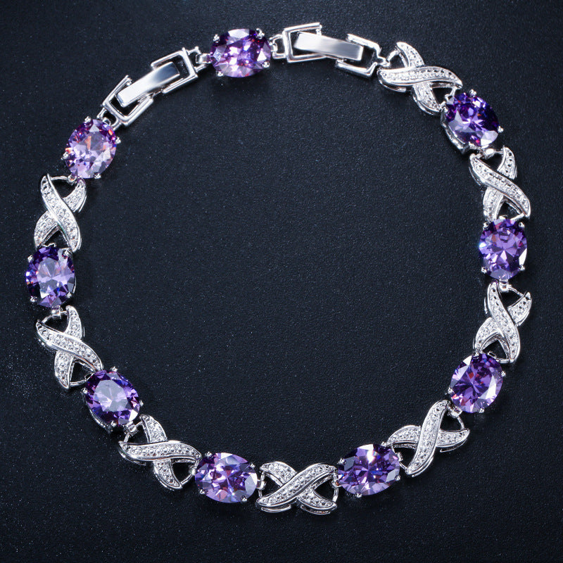 "Hugs and Kisses" - Zircon Bracelet