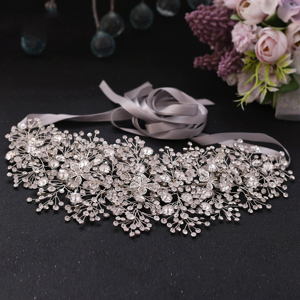 Luxury Rhinestone Alloy Bridal Belt