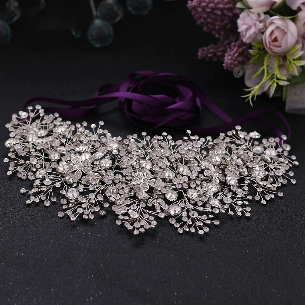 Luxury Rhinestone Alloy Bridal Belt