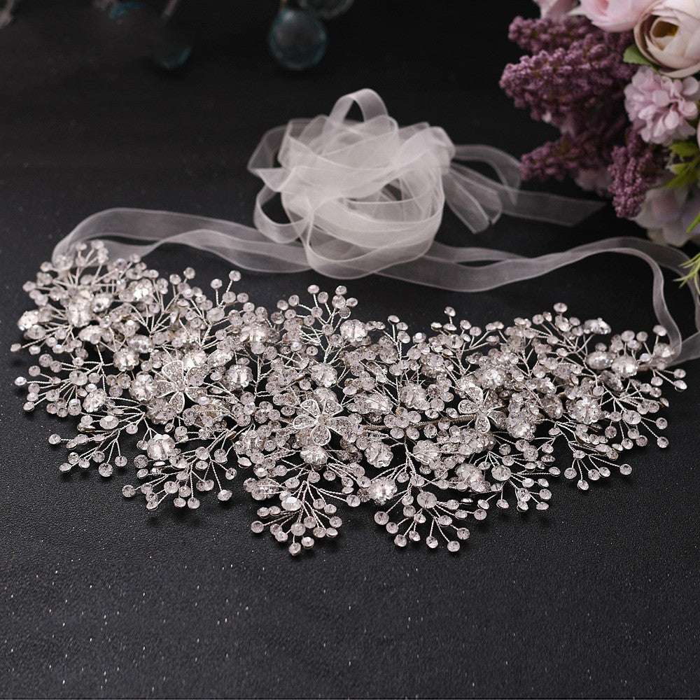 Luxury Rhinestone Alloy Bridal Belt