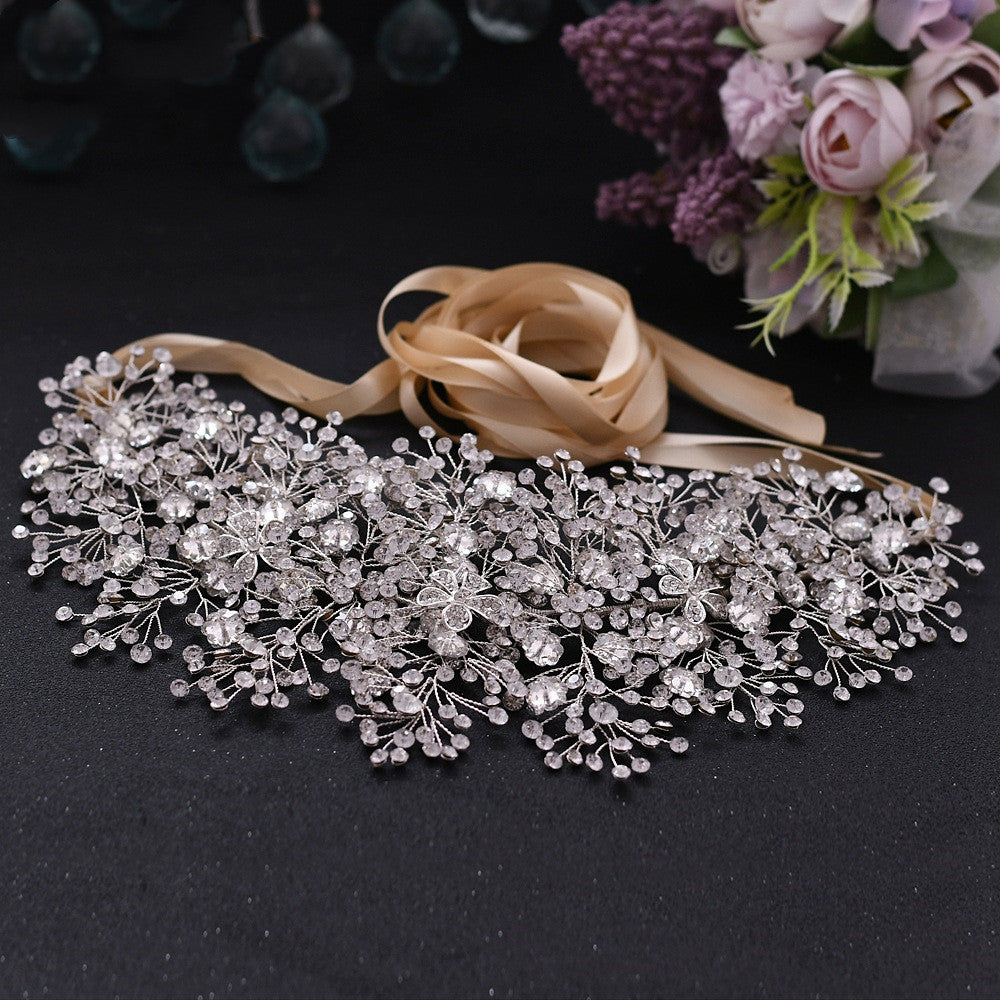 Luxury Rhinestone Alloy Bridal Belt