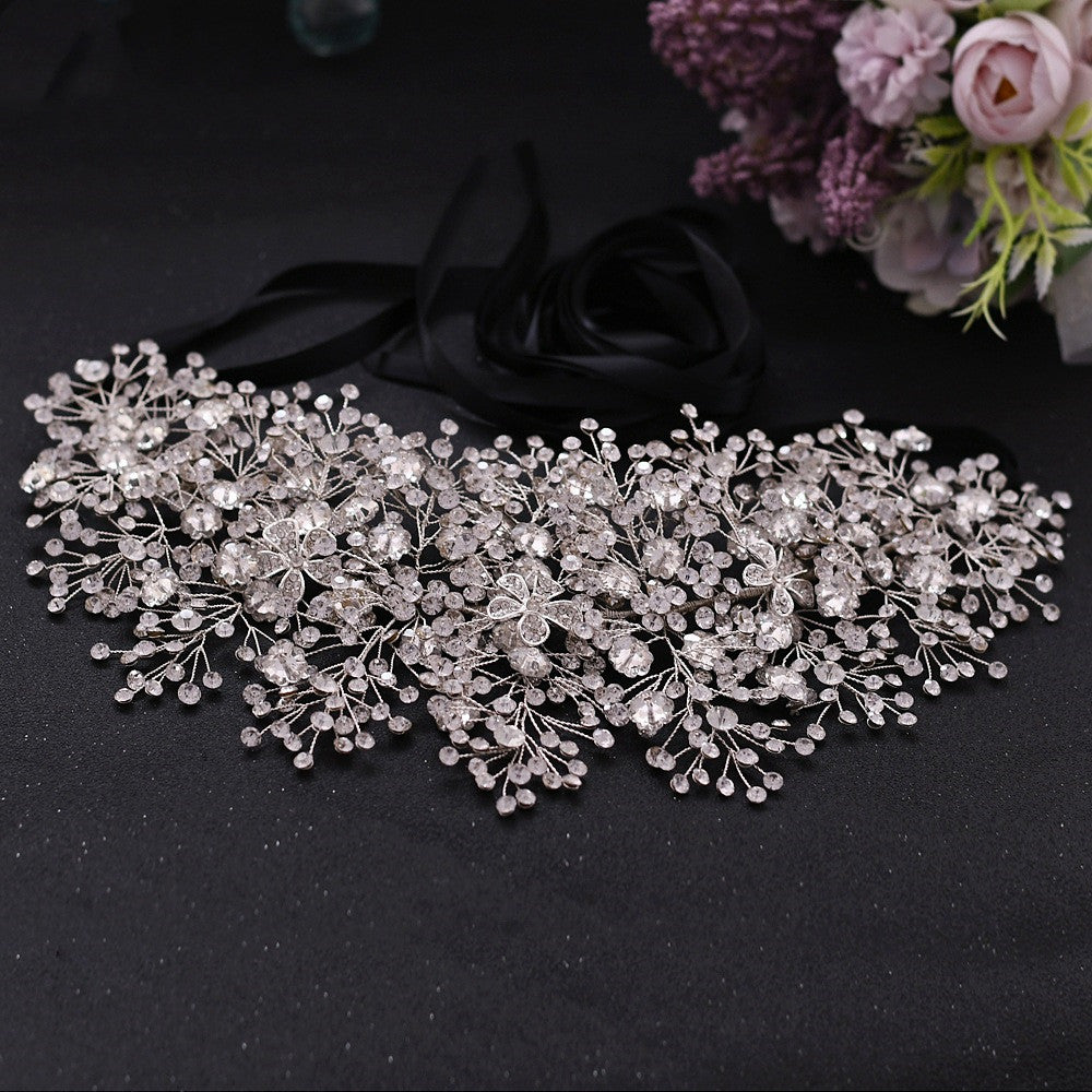 Luxury Rhinestone Alloy Bridal Belt